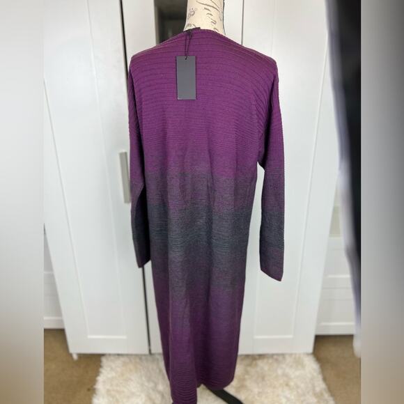 LAFAYETTE 148 New York NWT 100% Wool Knit Sweater Dress Size Large - Picture 9 of 11